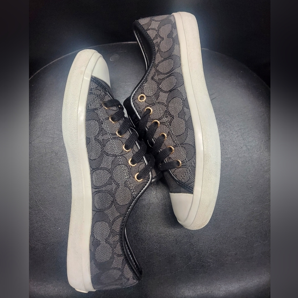 *WEEKEND SALE COACH Empire Signature Canvas Sneakers Women's Size 9 - Picture 4 of 8